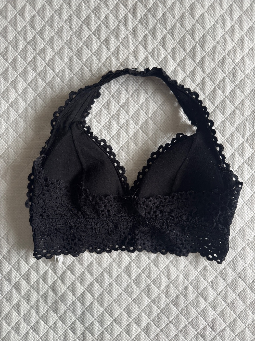 Aeropostale Black Lace Halter Bralette - Picture 3 of 4